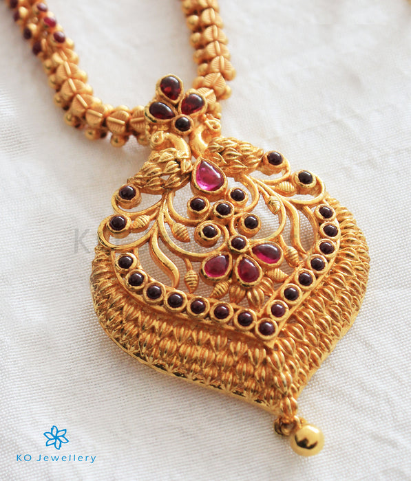 The Marala Silver Peacock Necklace