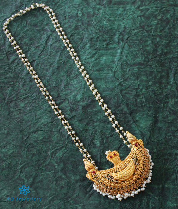 The Viloma Kokkethathi Silver Pearl Necklace