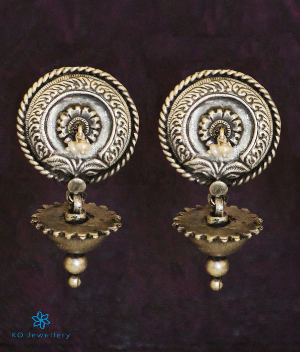 The Viyoga Silver Peacock Earrings