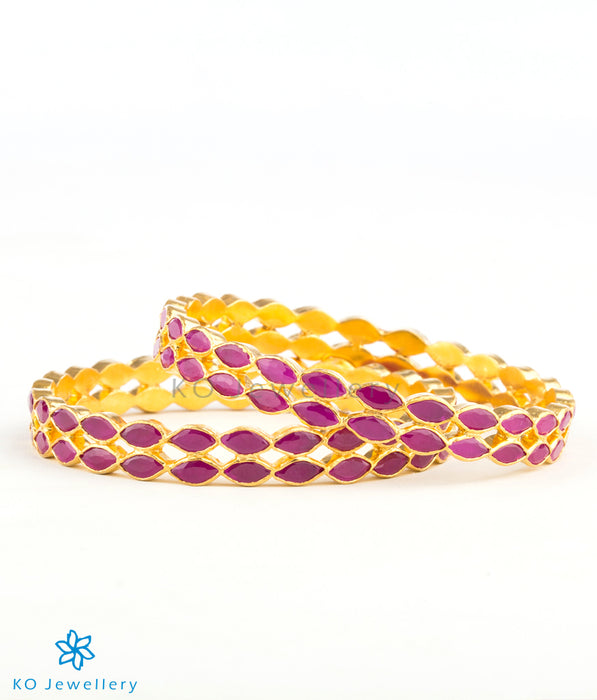 Purchase gold plated silver bangles online