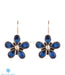 Small and light semi-precious blue zircon earrings online shopping India