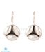 Lightweight natural pearl and silver earrings for officewear