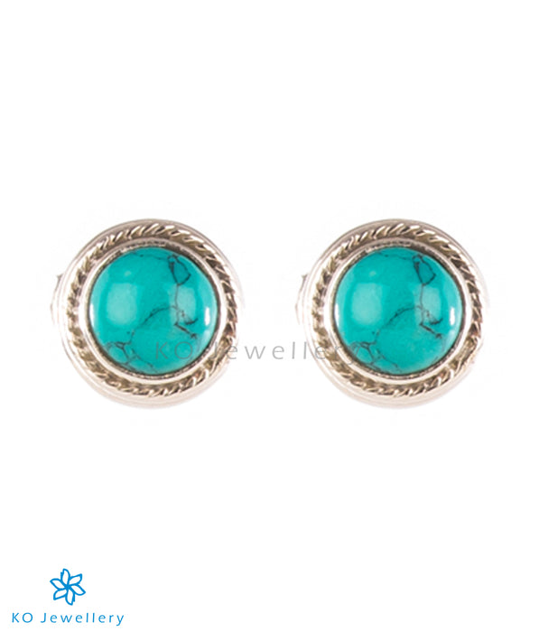 The Prisha Silver Earrings (Turquoise)