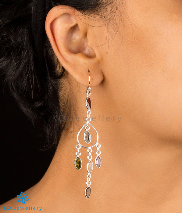 The Abhit Silver Gemstone Earrings