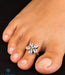 Dainty silver and gemstone toe-rings to adorn your feet