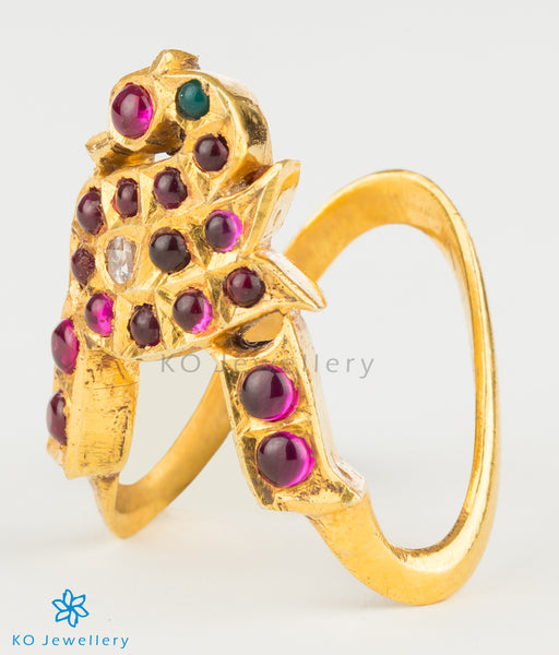 VANKI RING Traditional Vanki/Vangi Trendy Micro-Plated Ring with AD Stones  CHAKRA DESIGN known for
