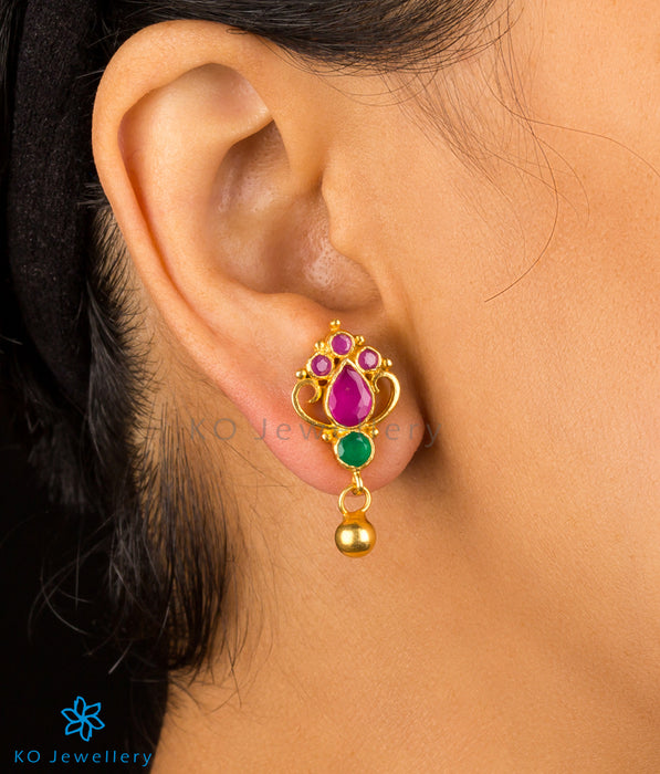 contemporary design gold coated earrings online