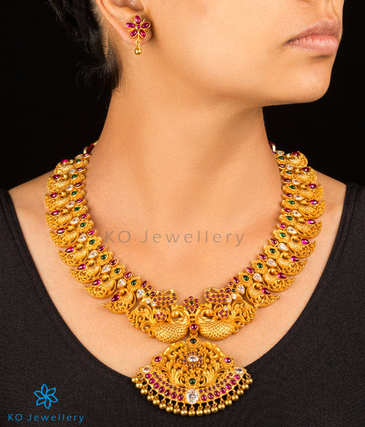 Handcrafted gold coated silver jewellery set