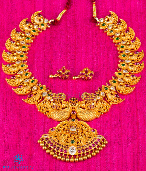 Exquisite gold necklace set designs online