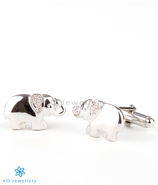 The Tusker Silver Cuff Links
