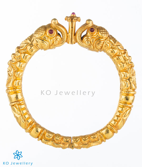 Traditional design gold coated bangles or kada
