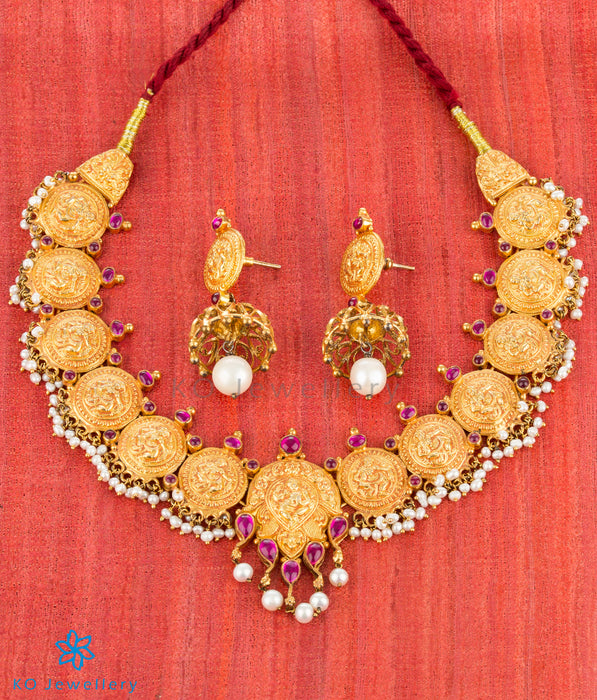 The Alohita Silver Kempu Necklace