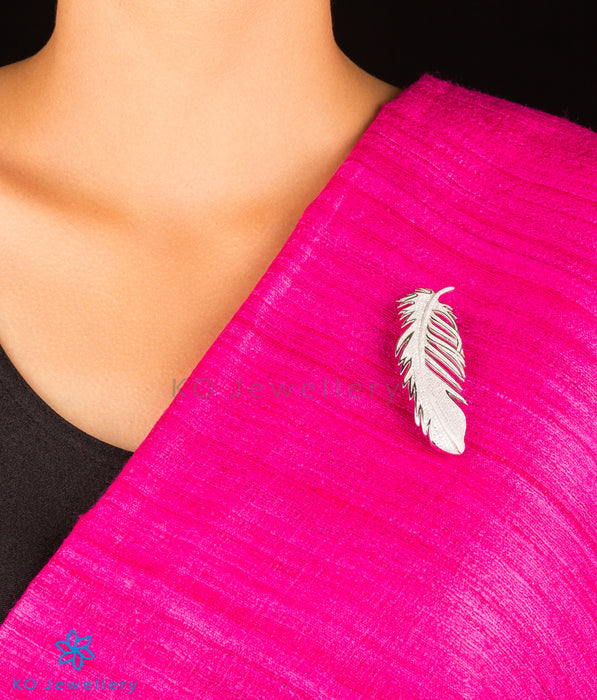 The Feather Silver Brooch