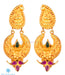 Authentic gold coated temple jewellery jhumkas