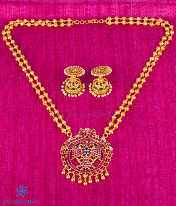 The Rajavi Silver Gandaberunda Necklace