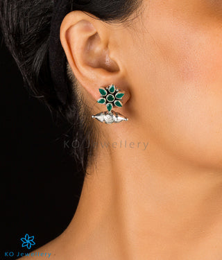 The Taraash Silver Gemstone Earrings (Turquoise)