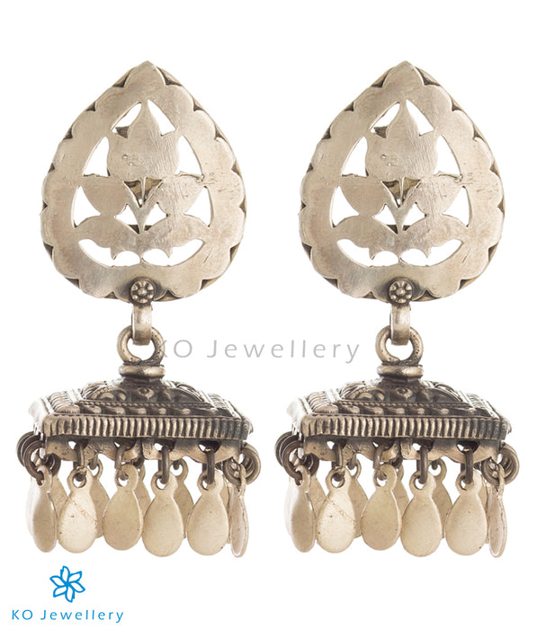 The Jia Silver Antique Jhumka