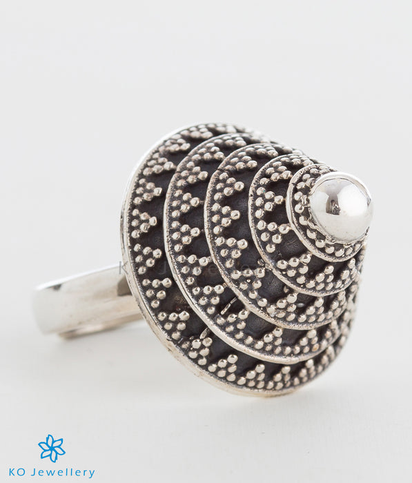 The Charit Silver Cocktail Finger Ring