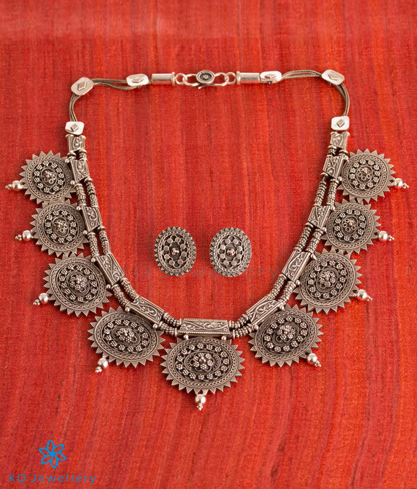 The Kripa Antique Silver Necklace