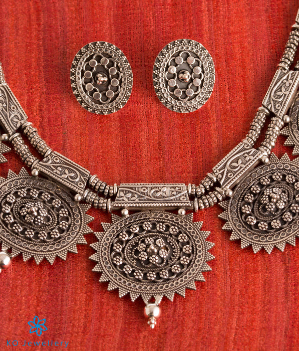The Kripa Antique Silver Necklace