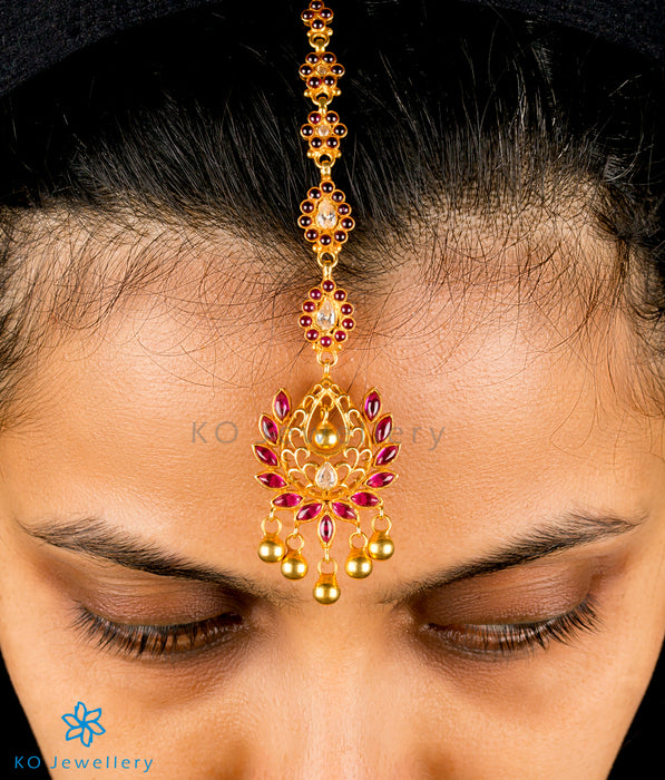 Gold plated maang patta for Indian brides