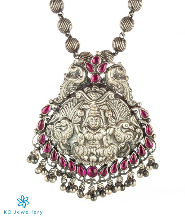 The Shreya Silver Lakshmi Pendant
