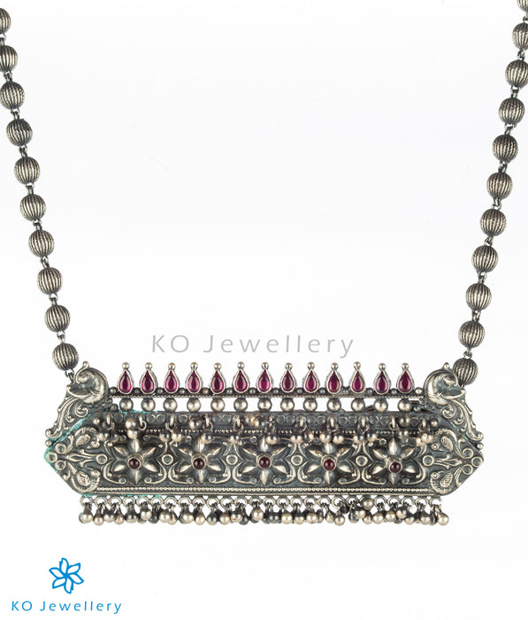 The Prajya Silver Antique Necklace