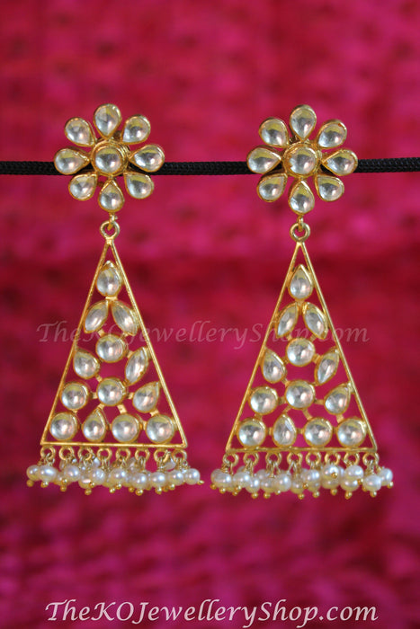jadau earrings gold plated online