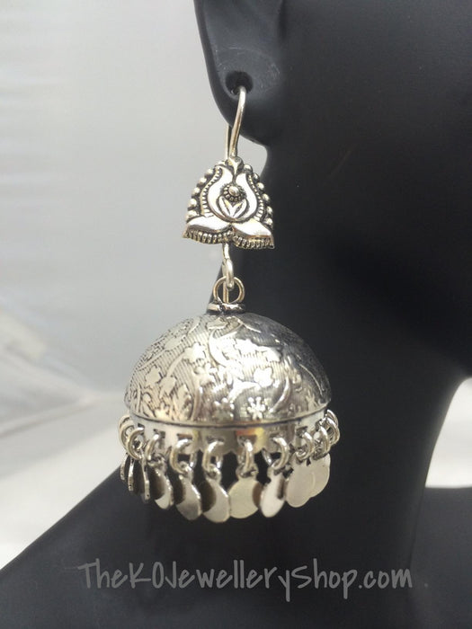 ethnic silver jewellery online jhumka