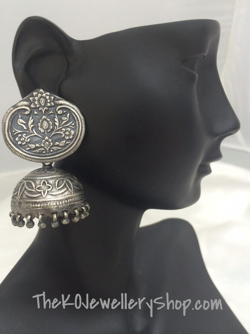 jhumkas vintage silver indian jewelry 