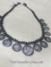Indian rupee coin necklace ethnic wear made of silver