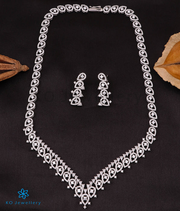 The Alina Silver Necklace Set