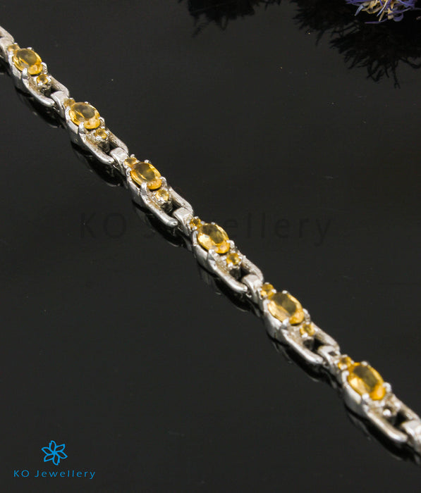 The Golden Topaz Gemstone Silver Bracelet