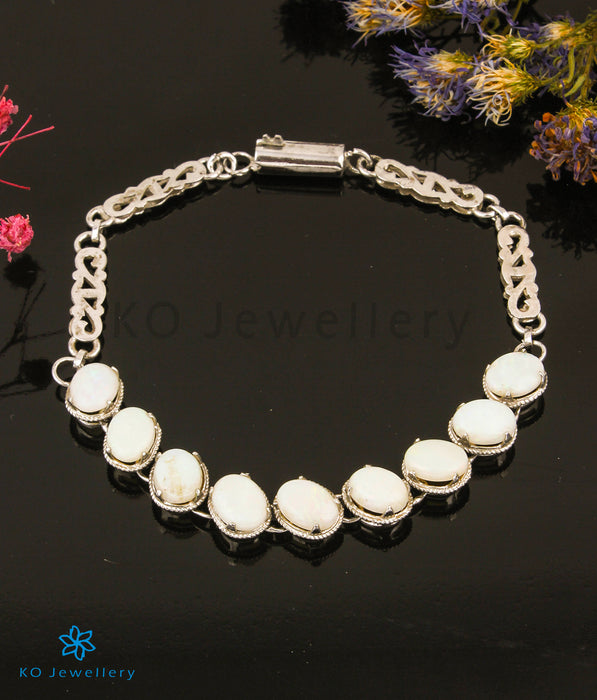 The Opal Gemstone Silver Bracelet (Small)