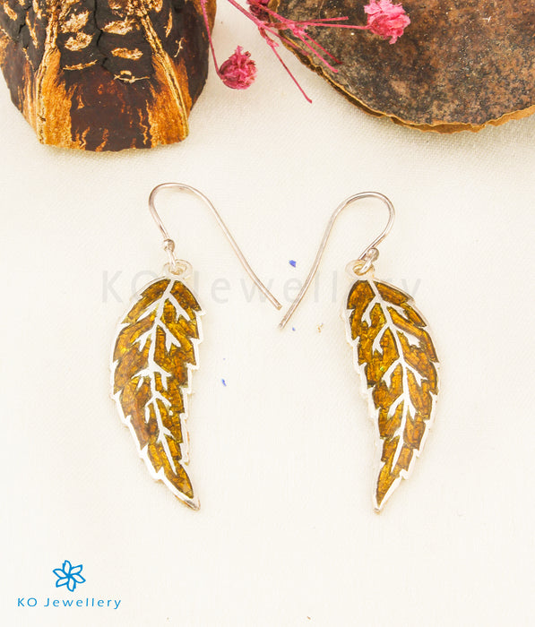 The Pari Silver Meenakari Earrings (Gold)