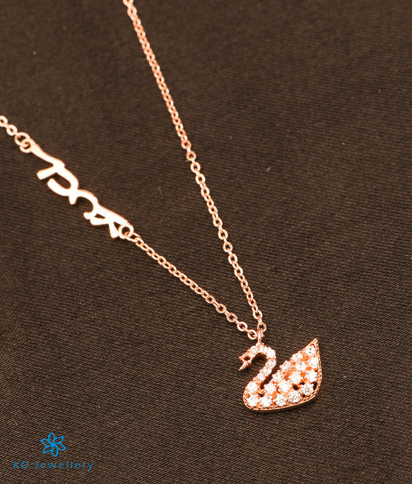 Trendy Rose Gold Pink Necklace
