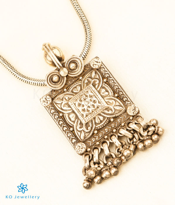 The Sarga Antique Silver  Necklace