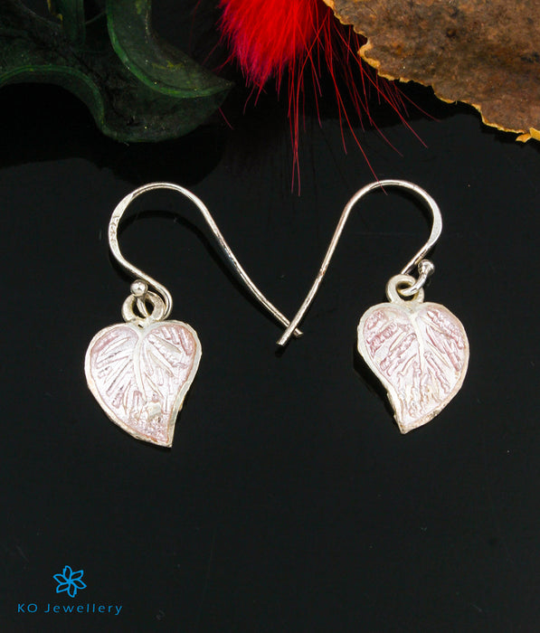 The Rutvik Silver Meenakari Earrings (Pink)