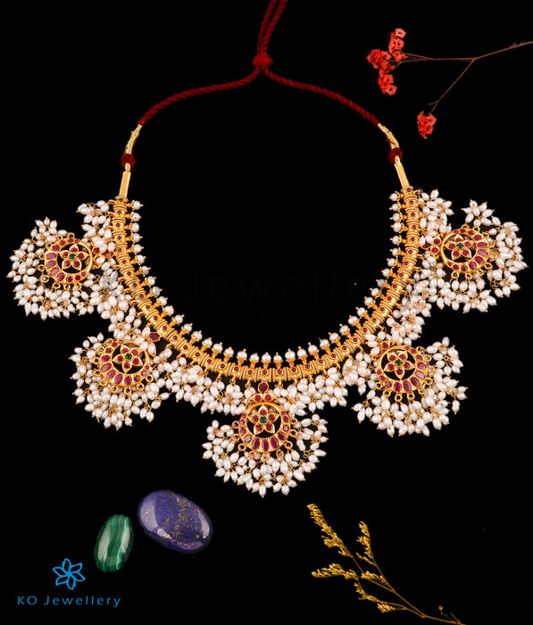 The Samatva Silver Guttapusalu Necklace