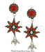 Festive and vibrant pair of pure silver earrings for any occasion shop online.