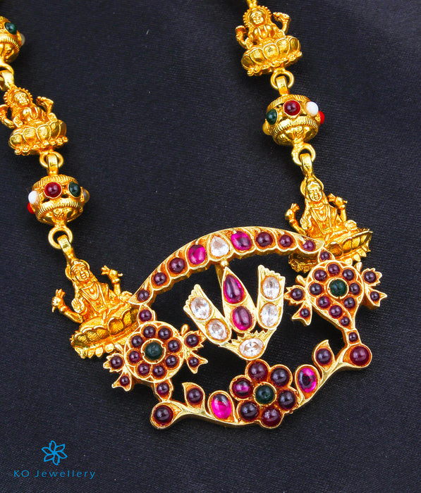 The Ishita Shankhu, Chakra Nama Silver Navratna Necklace
