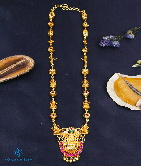 The Padmavati Silver Lakshmi  Necklace