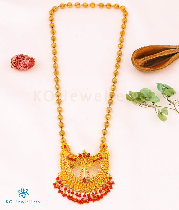 The Tvam Silver Jomale Necklace (Coral)