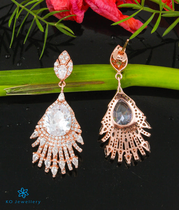 The Ekika Silver Rose-Gold Earrings