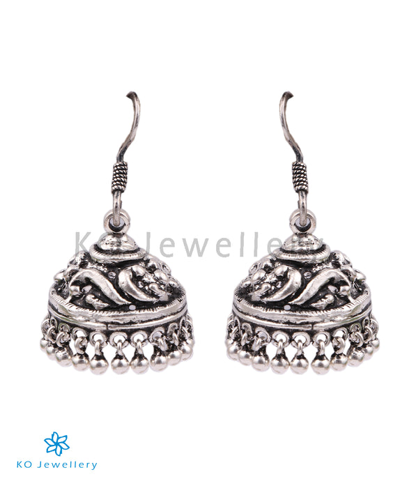 The Tanmay Silver Jhumka (Oxidised)