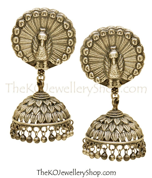 Handcrafted earrings in best south Indian temple jewellery designs 