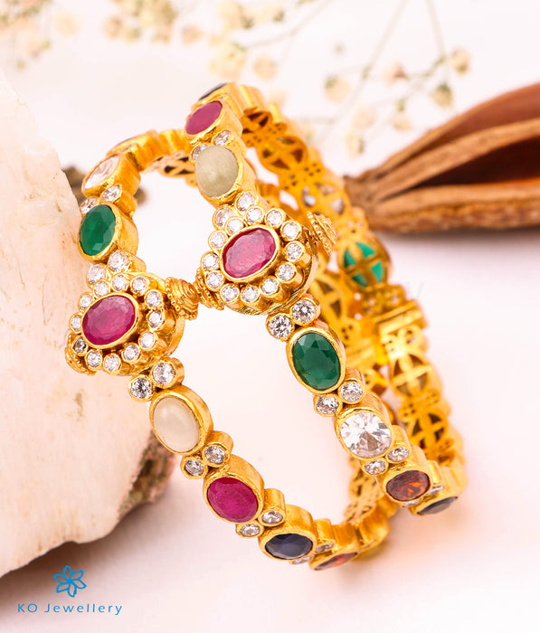 Buy Natural Navratna Bracelet Certified Nine Gemstones Bracelet Online in  India  Etsy