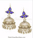 Hand crafted silver jhumka shop online