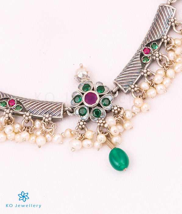 The Piali Silver Pearl Necklace