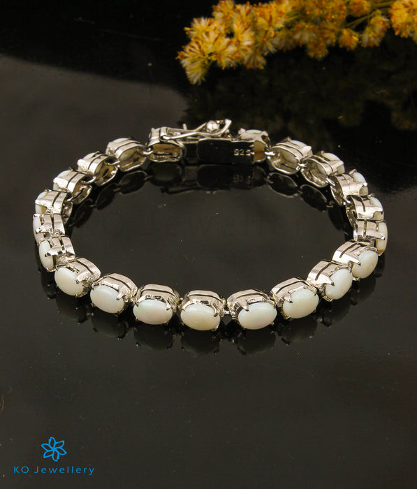 The Opal  Gemstone Silver Bracelet
